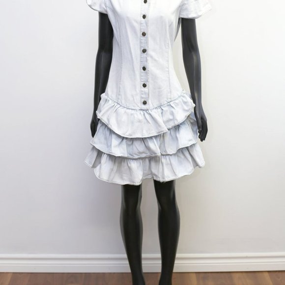 Vintage - Faded Denim Corset Dress - Picture 5 of 6